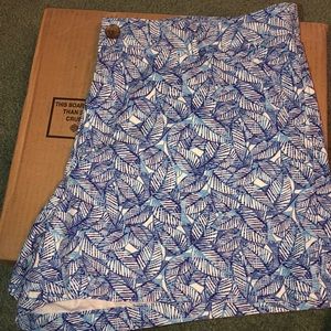 Patterned, linen Gap shorts